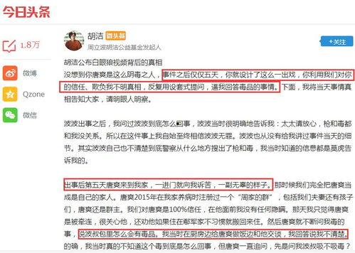 如何评价唐爽的最新爆料,揭秘事件背后真相与内幕